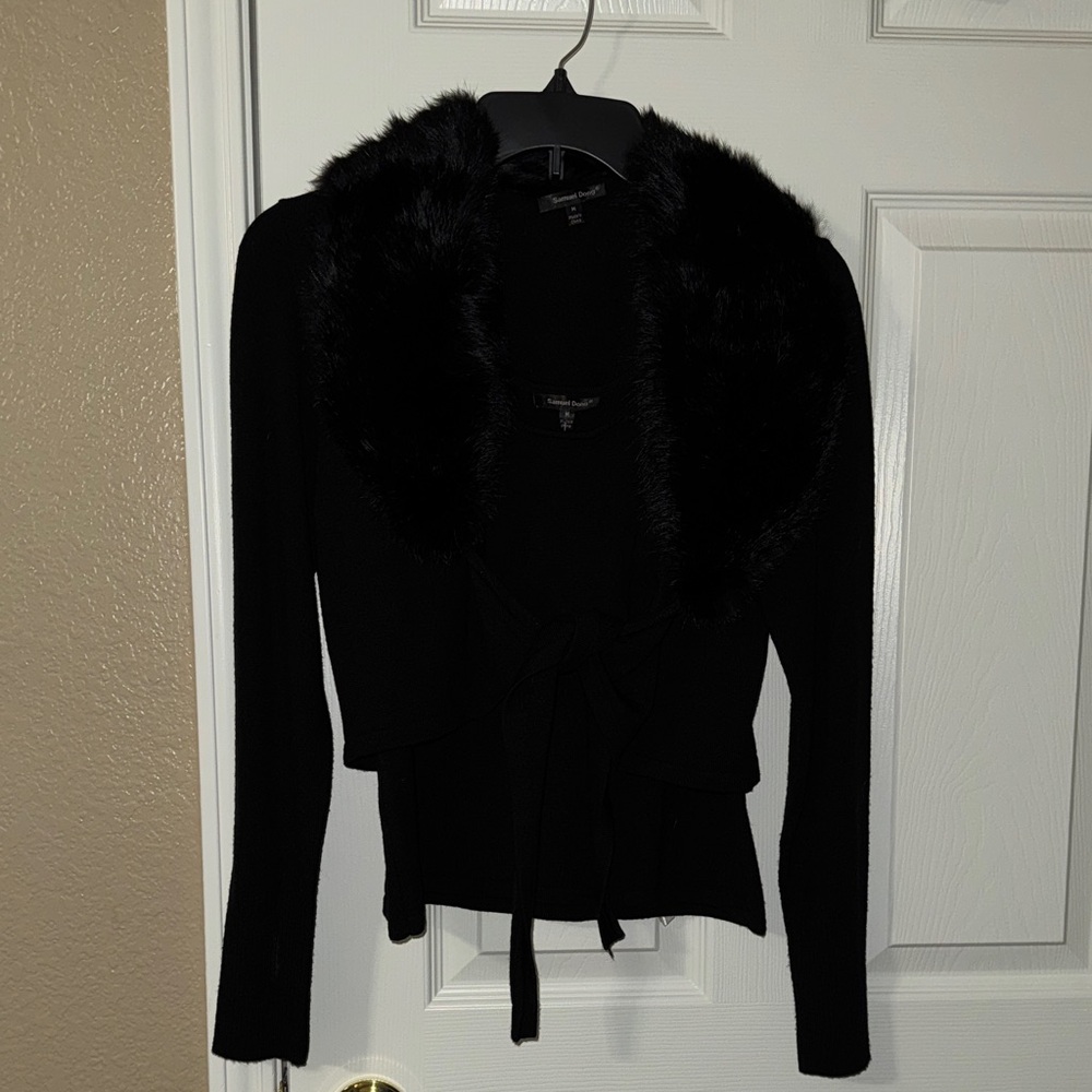 Samuel Dong Elegant faux fur Top wool